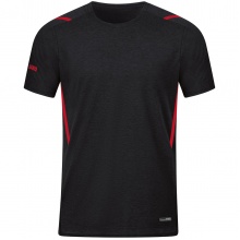 JAKO Sport-Tshirt Challenge - Polyester-Stretch-Jersey schwarz/rot Jungen